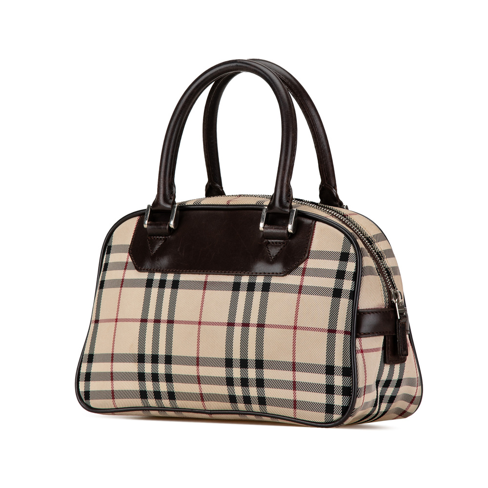 Pre-Loved Burberry House Check Canvas Handbag - Picture 2 of 6